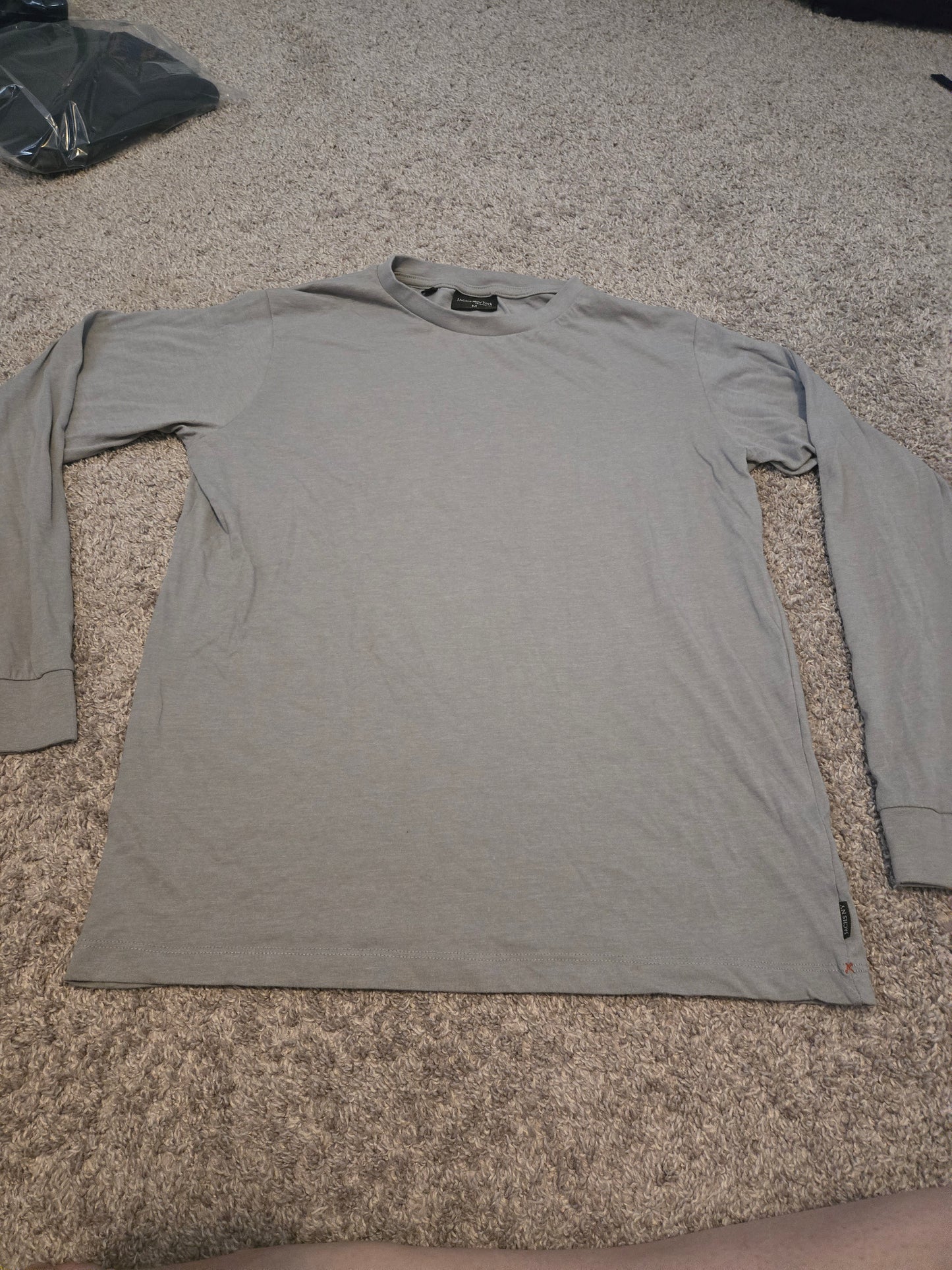 Jachs NY Gray Long Sleeve Shirt