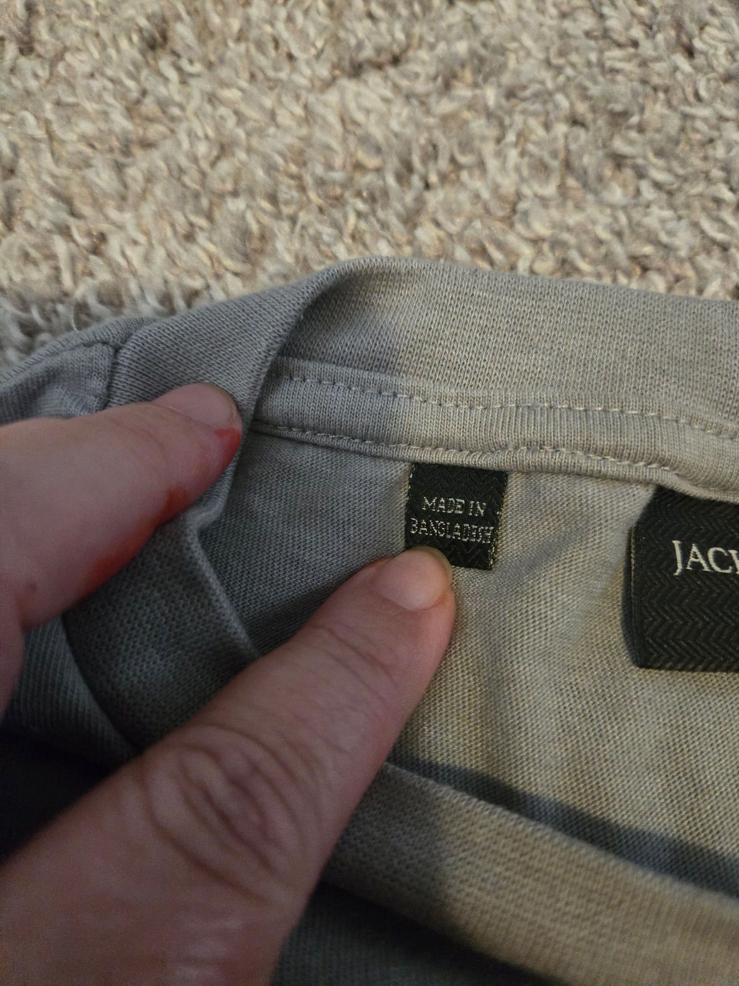 Jachs NY Gray Long Sleeve Shirt
