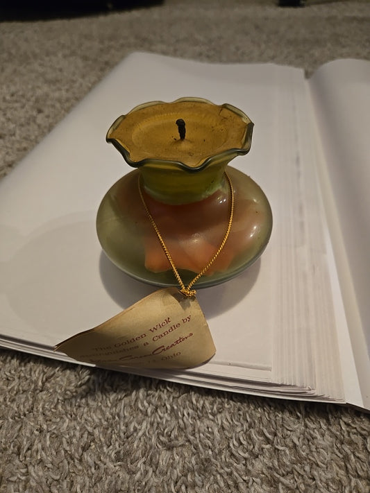 Vintange Karen Carson Perfume Floral Candle Holder