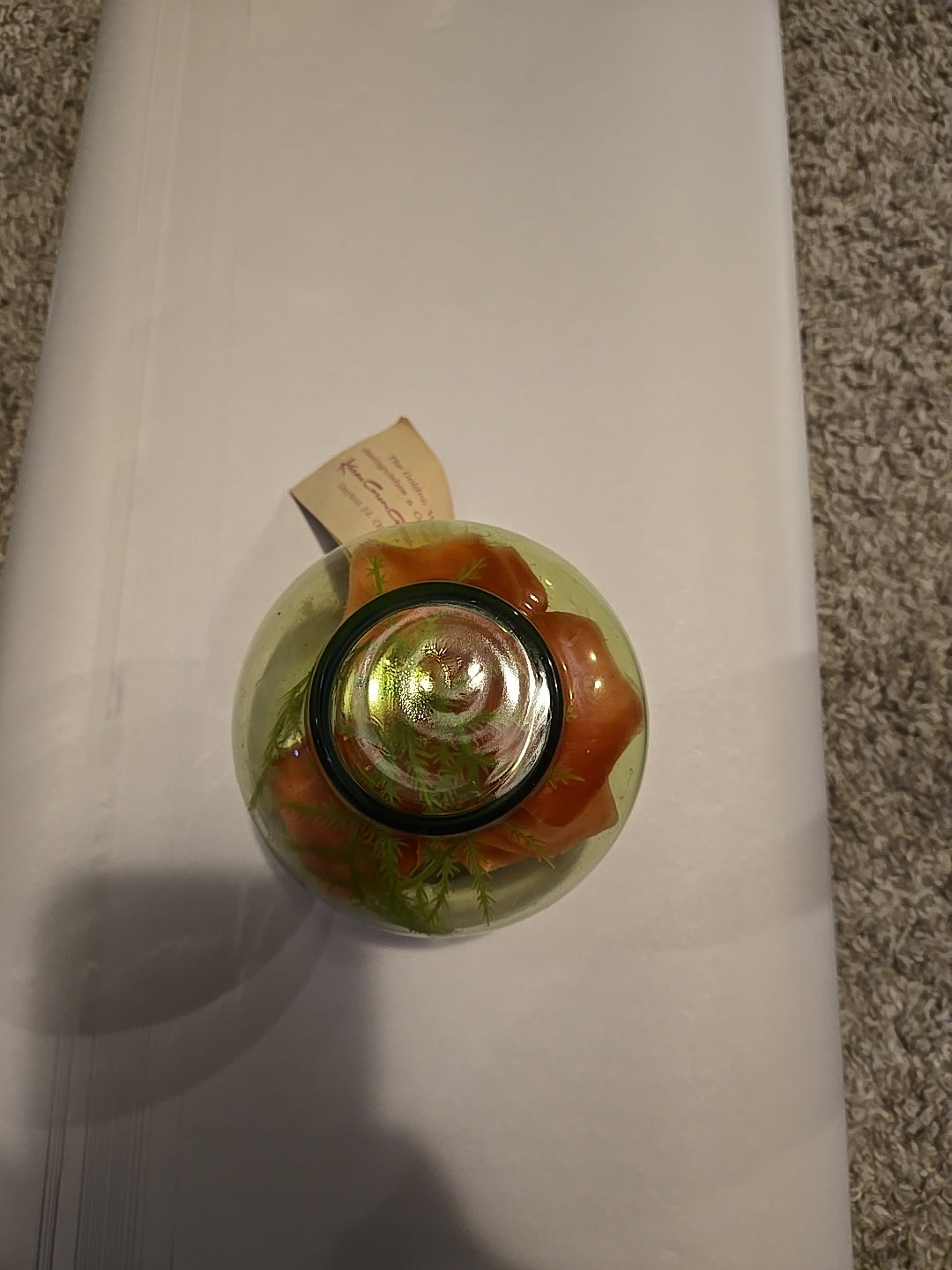 Vintange Karen Carson Perfume Floral Candle Holder