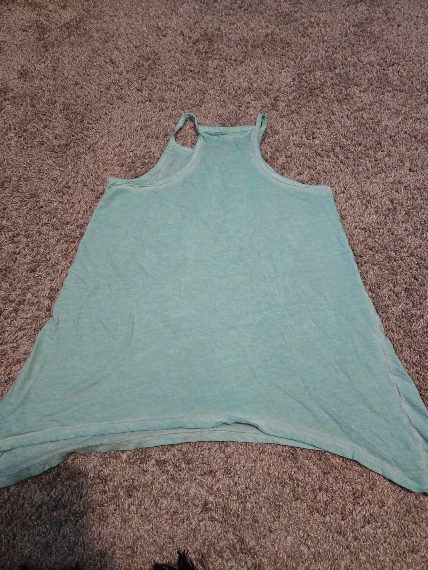 JUSTICE Girls Fast Hineck Tank  Teal Green Size M (10)
