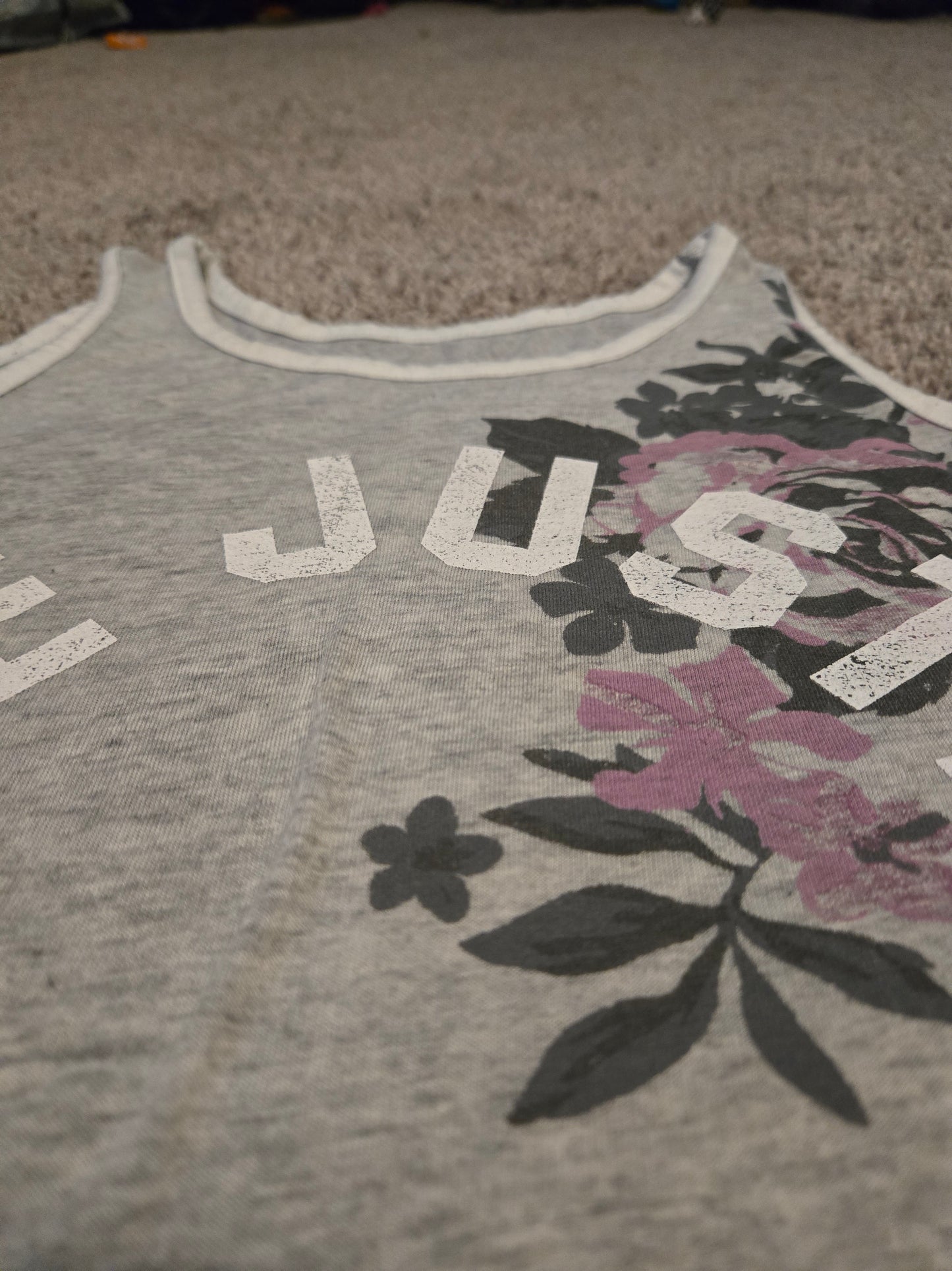 Love Justice 2004 Youth Gray Sleeveless Tank Top