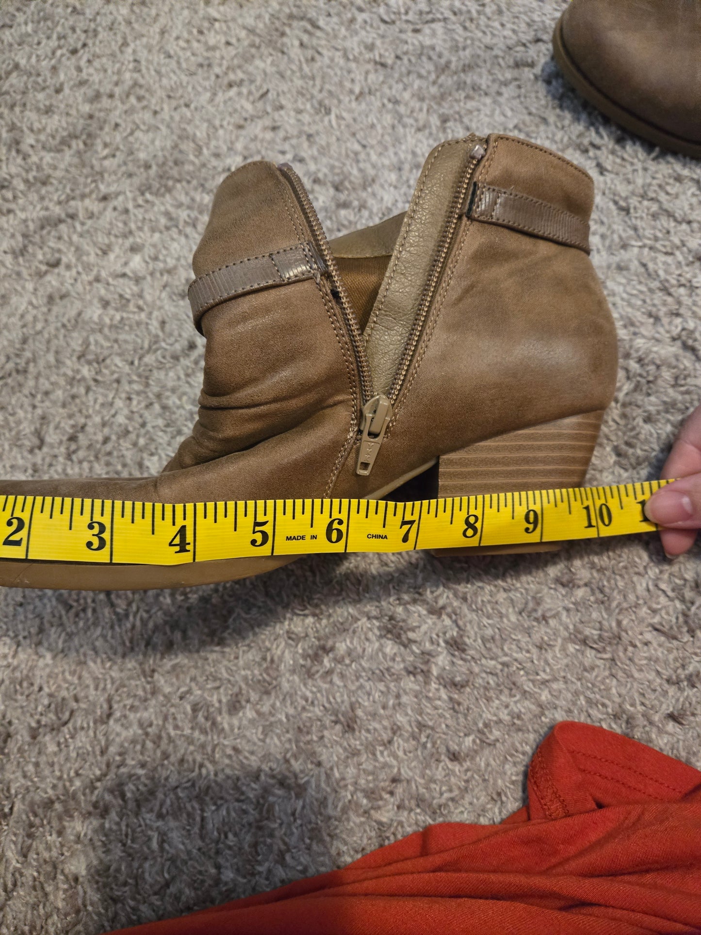 Womens Brown Ankle Boots Size 9