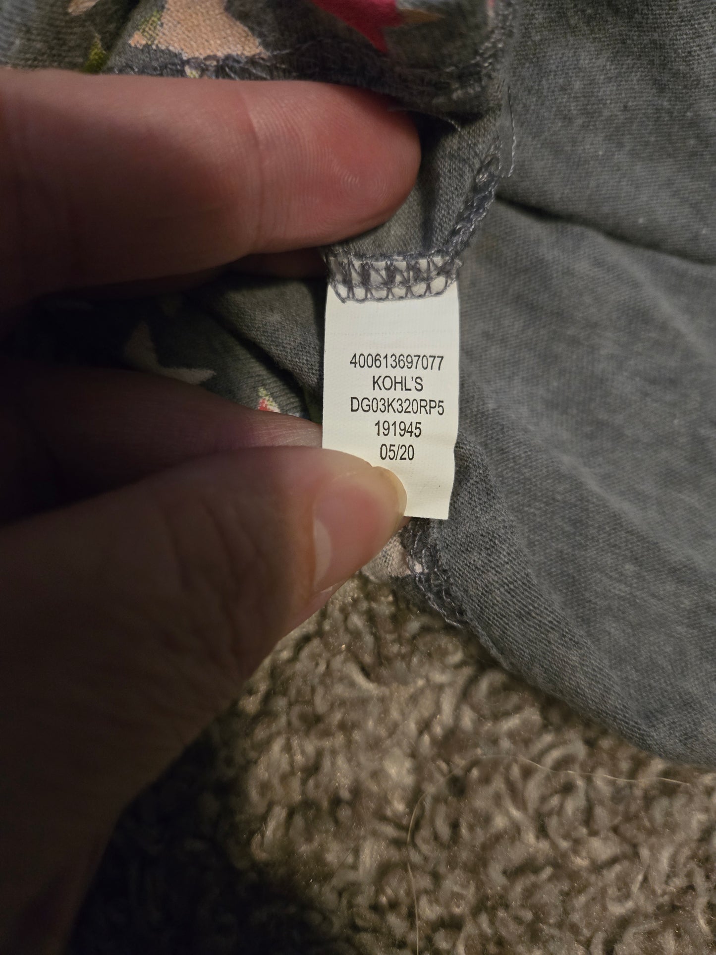 So Favorite Tee Gray Long Sleeve Shirt Stars