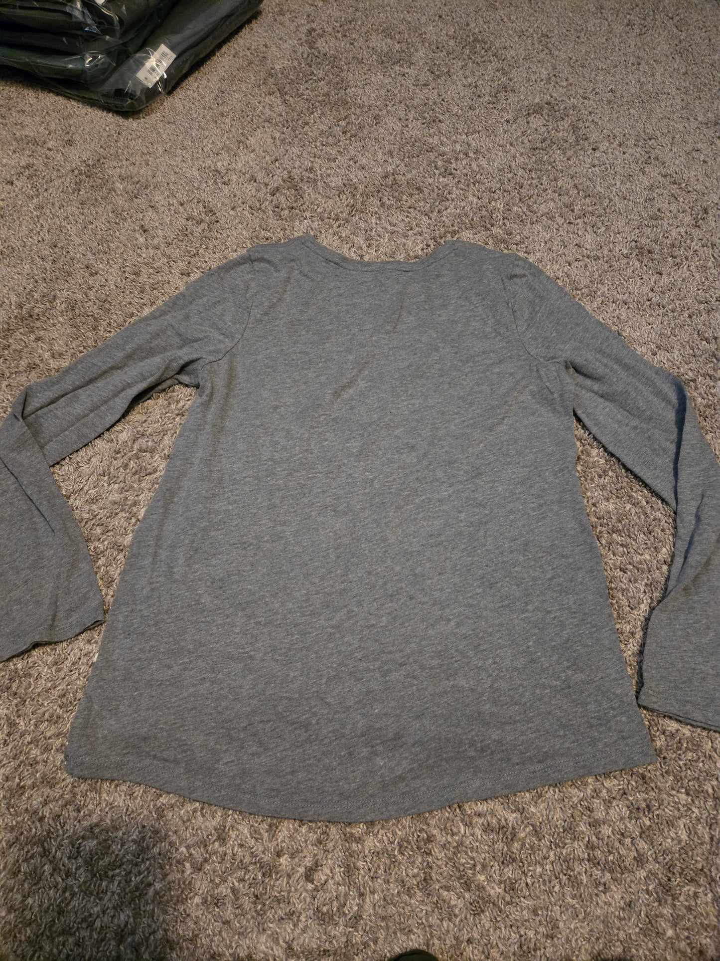 So Favorite Tee Gray Long Sleeve Shirt Stars