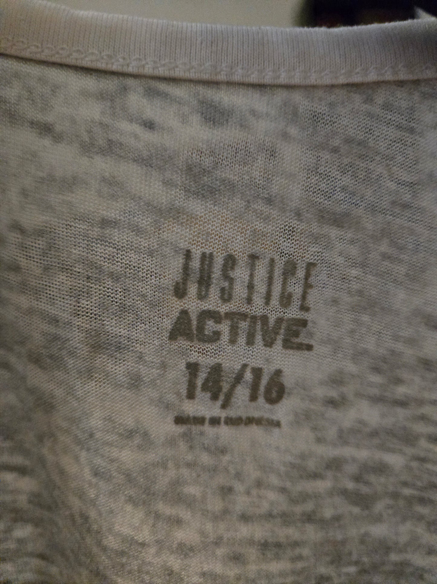 Love Justice 2004 Youth Gray Sleeveless Tank Top