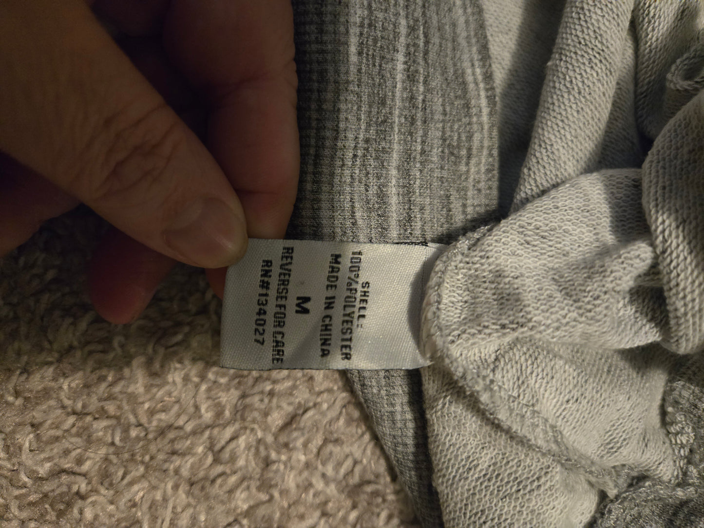 1850 Blessed Black and Gray Long Sleeve Shirt NWT