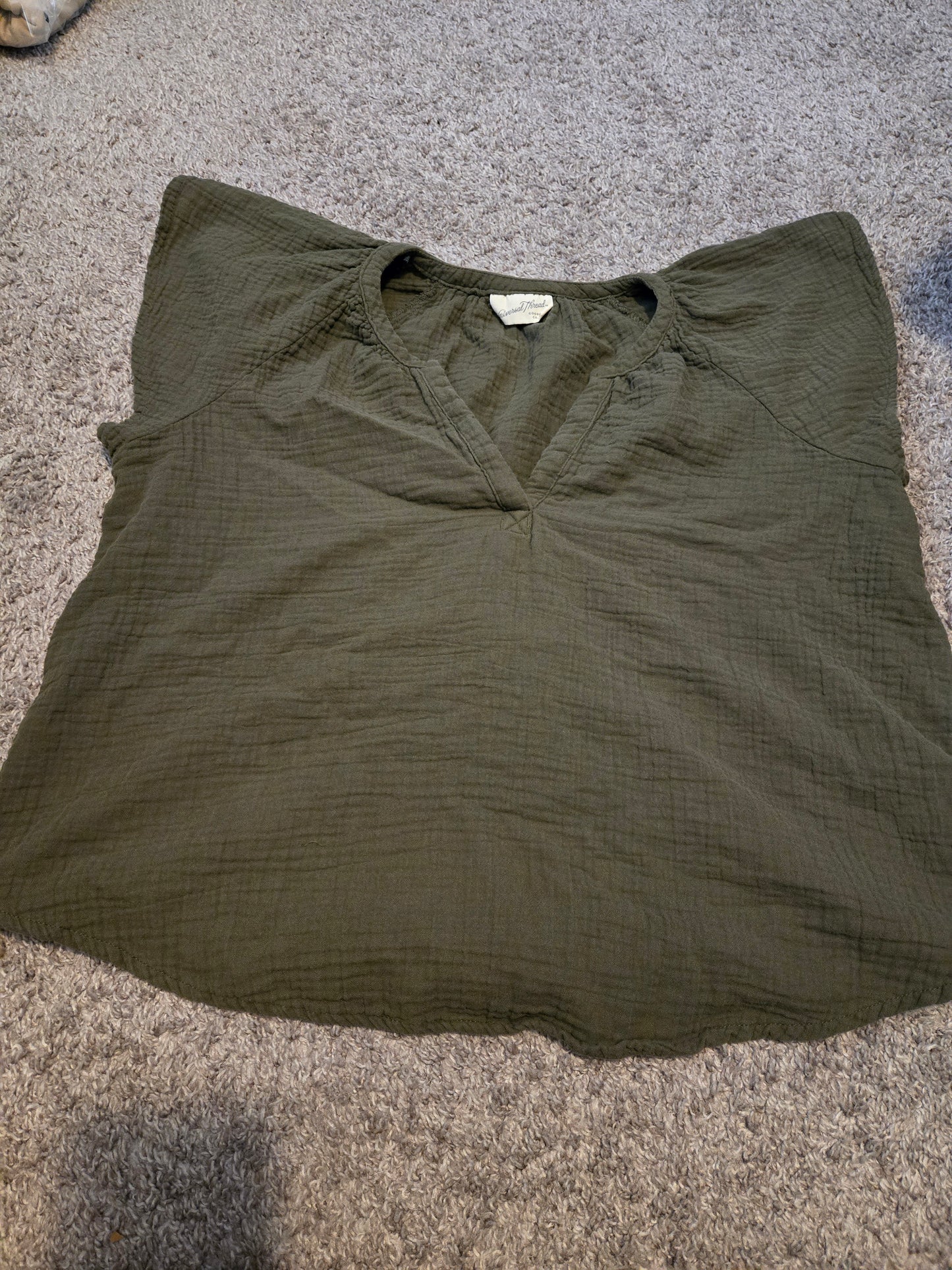 Universal Thread Green Short Sleeve Shirt Size S