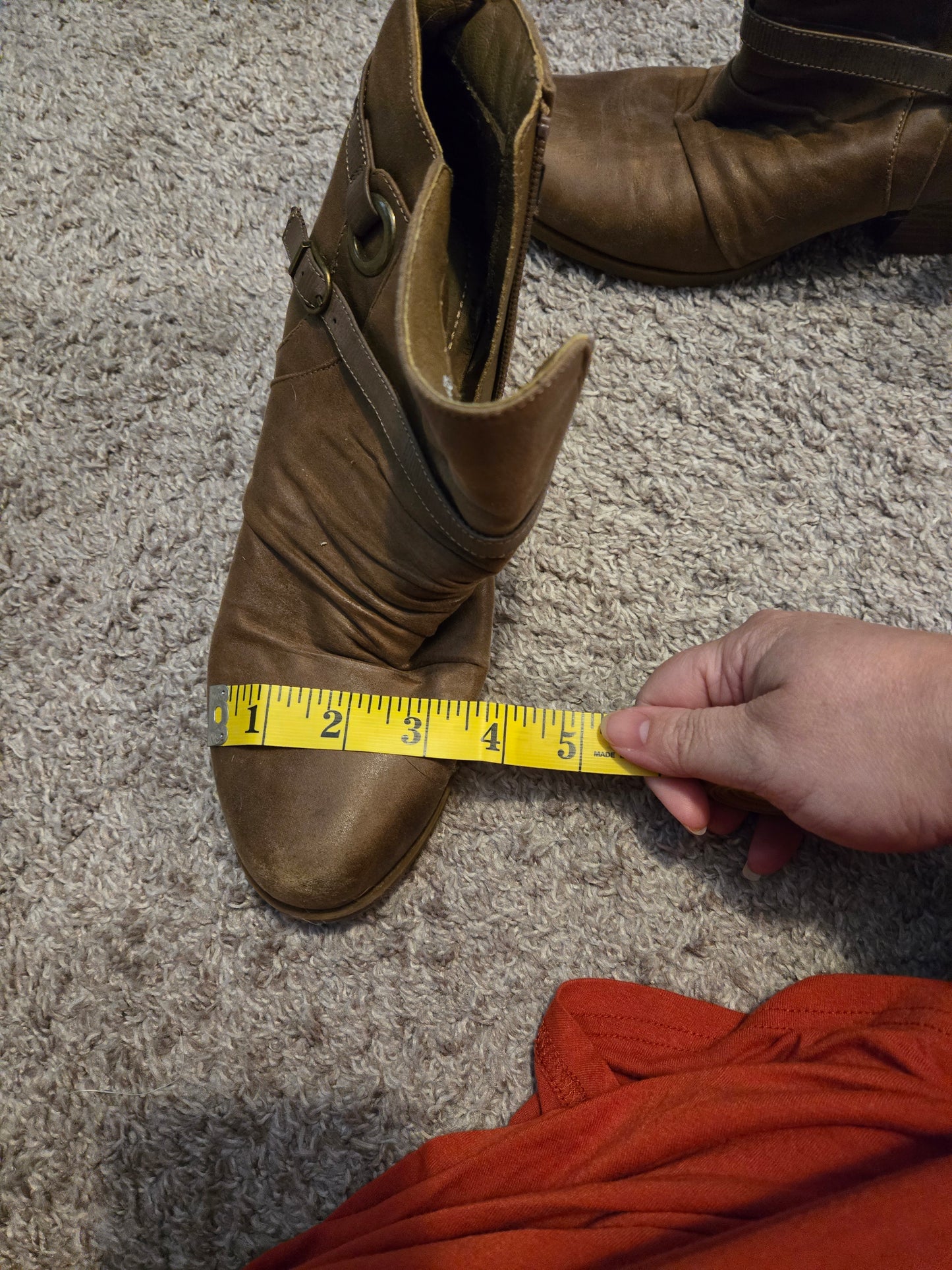 Womens Brown Ankle Boots Size 9
