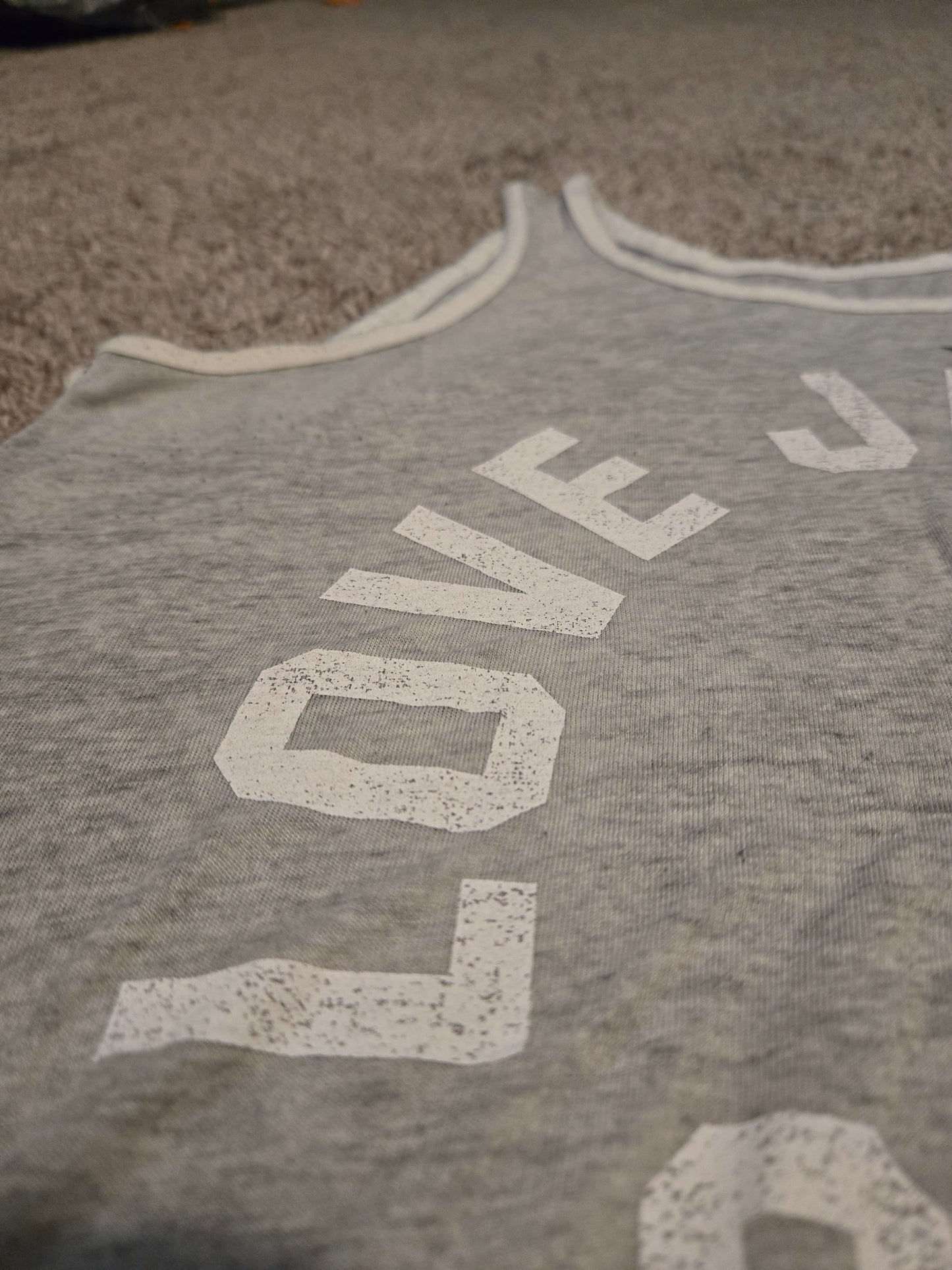 Love Justice 2004 Youth Gray Sleeveless Tank Top
