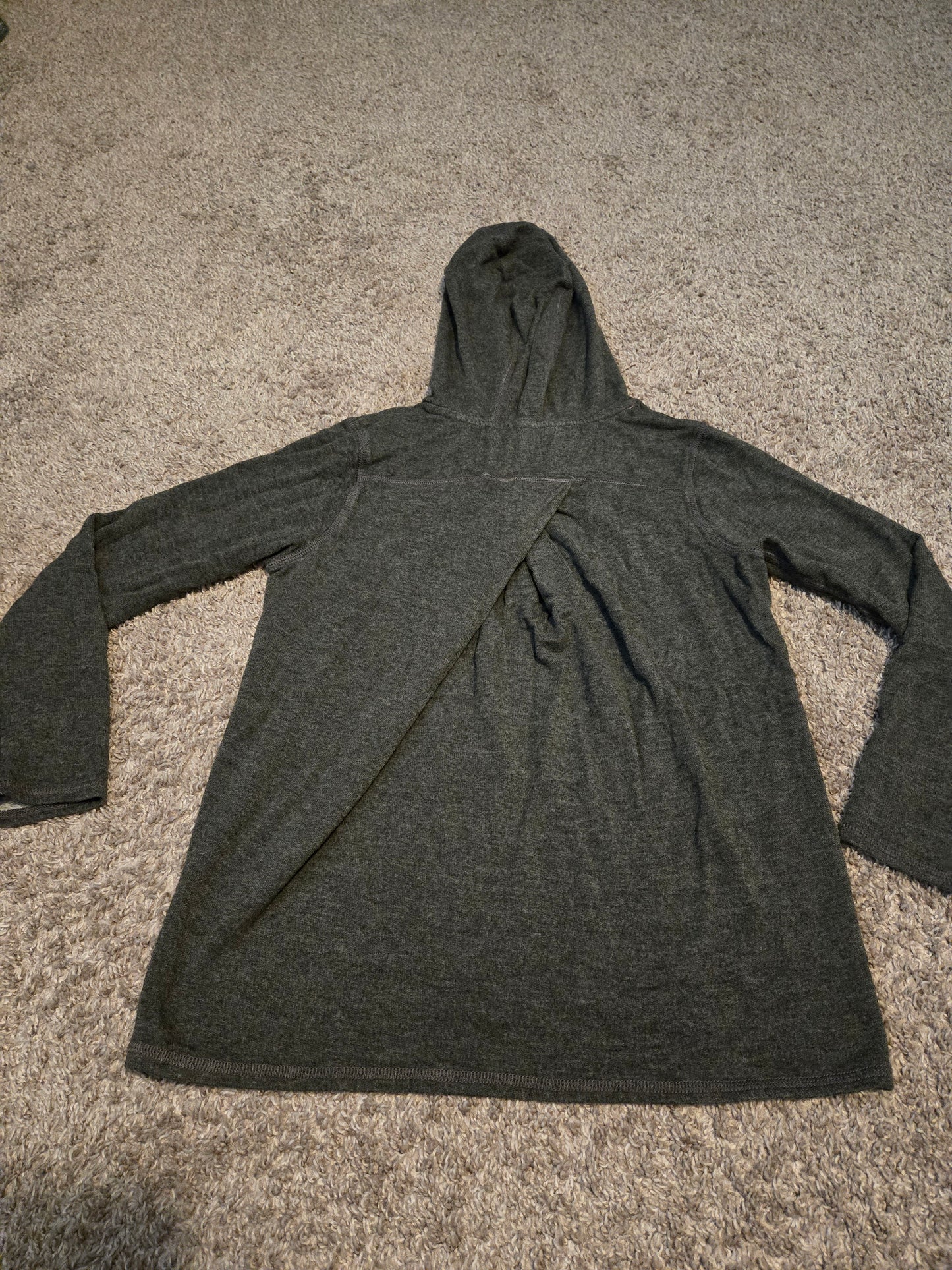 Girls Support Girls Gray Long Sleeve Hooded Sweatshirt