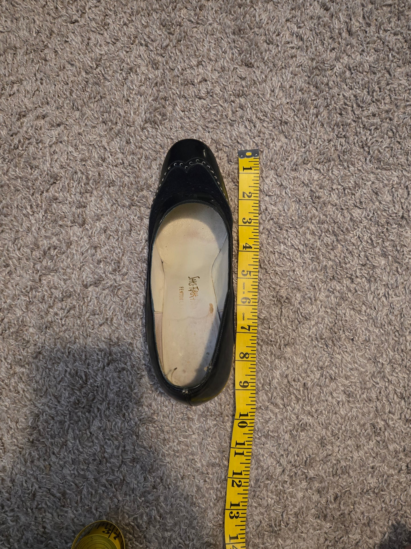 Saks Fifth Ave Navy Blue Felt High Heels