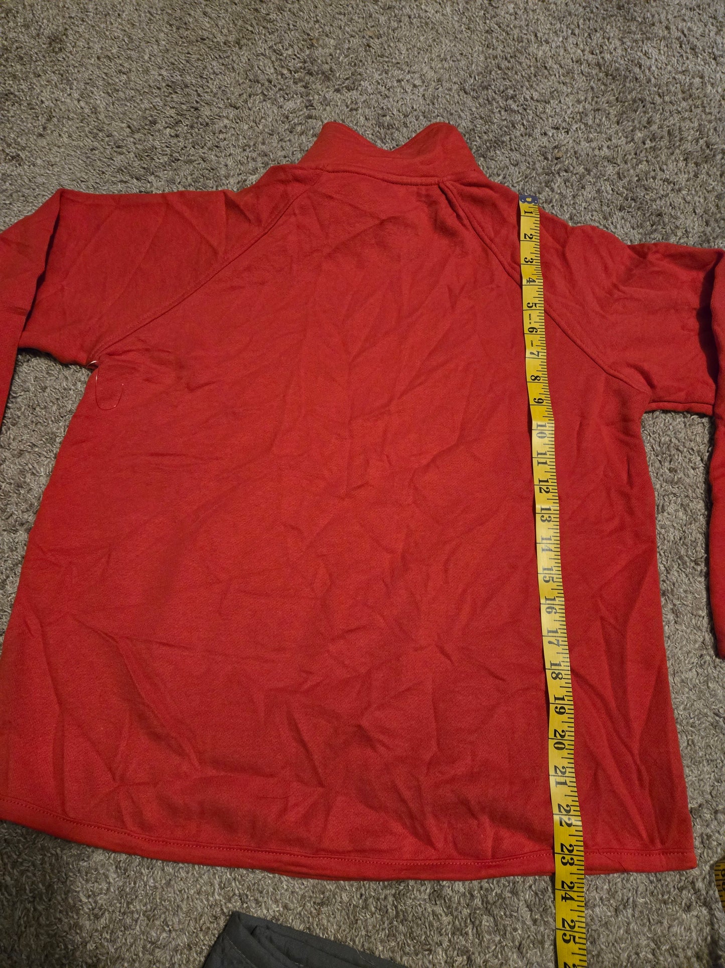 ST JOHN Red Long Sleeve Sweater  Size Petite Medium