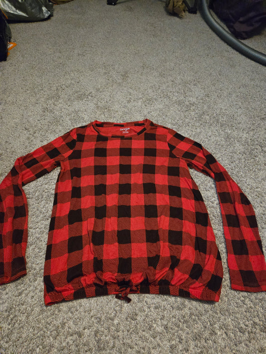 Cat&Jack Red Plaid Long Sleeve Shirt