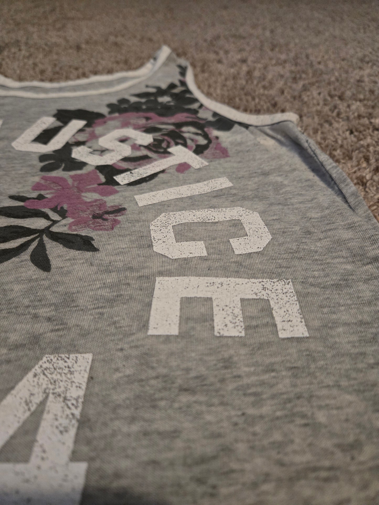 Love Justice 2004 Youth Gray Sleeveless Tank Top