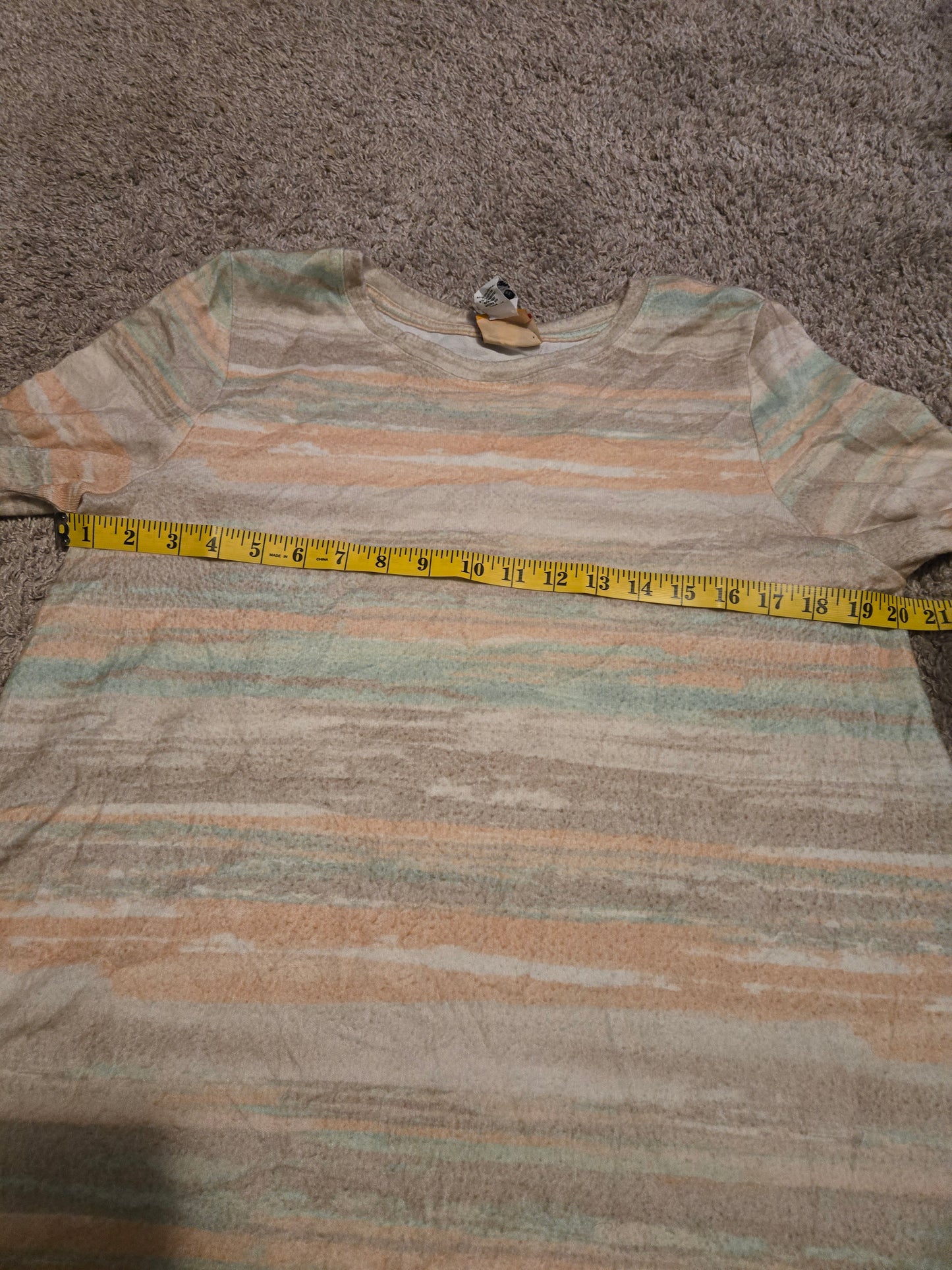 Ruby Rd. Pastel Multicolor Long Sleeve Shirt